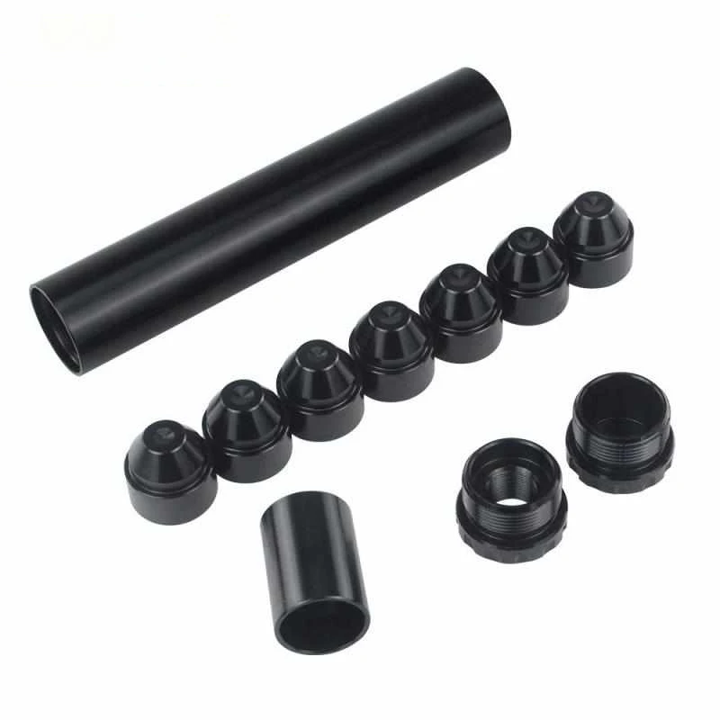 Factory Price Silver or Anodized Black (Overall Length 6+/-0.05) CN/US STOCK Aluminum Solvent Trap