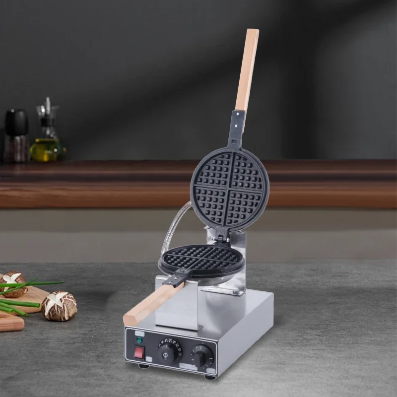Best Selling  Commercial Grade Waffle Maker Professional Snack Machine  Stainless Steel Waffle Maker Rotated  Waffle Maker