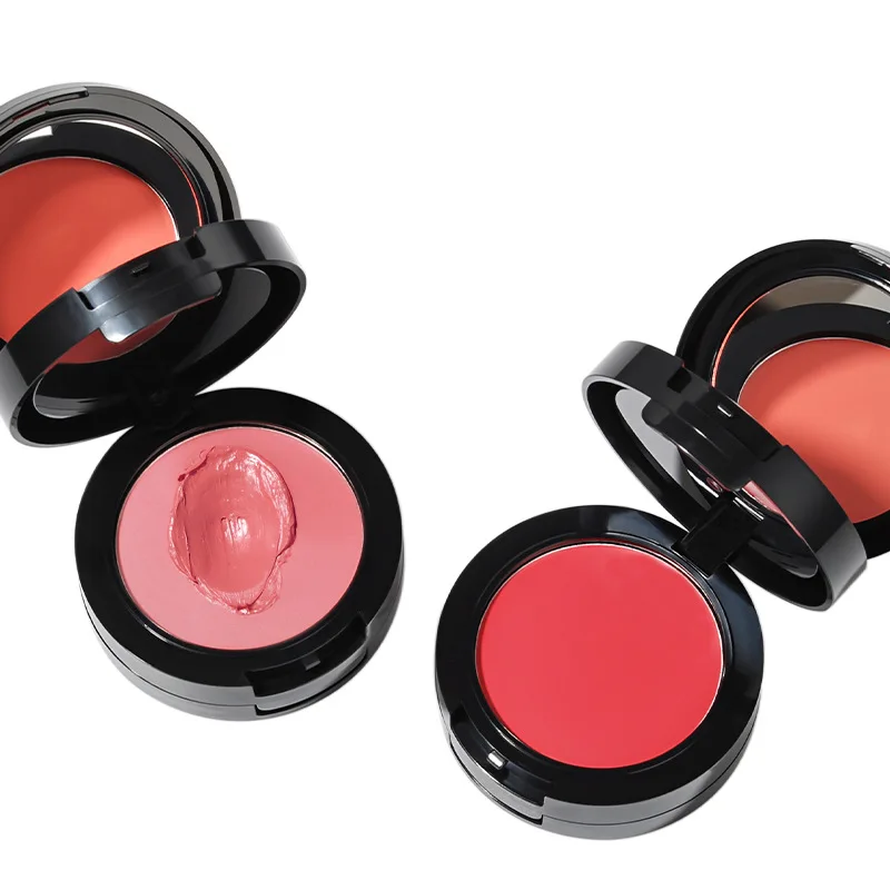 3 in 1 blush cream shimmer  blush pressed powder make up private label makeup blush powder