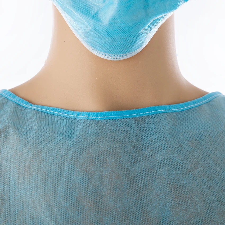 AAMI Level 1 Surgery Grown Surgical Medical Isolation Suit Hospital PP Disposable Isolation Gowns