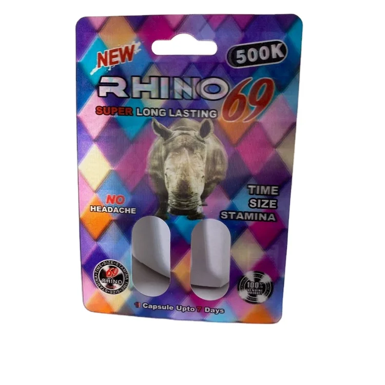  3D Rhino69 500k (двойные отверстия) карты для упаковки