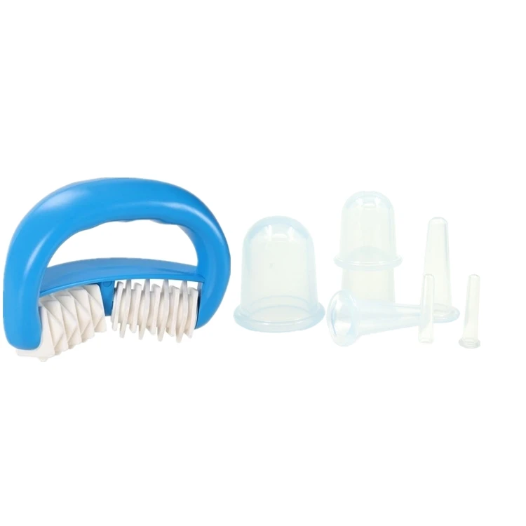 8pcs  massage cupping vacuum jars cans cupping silicone cans for body massage anti cellulite Anti-wrinkle de with brush