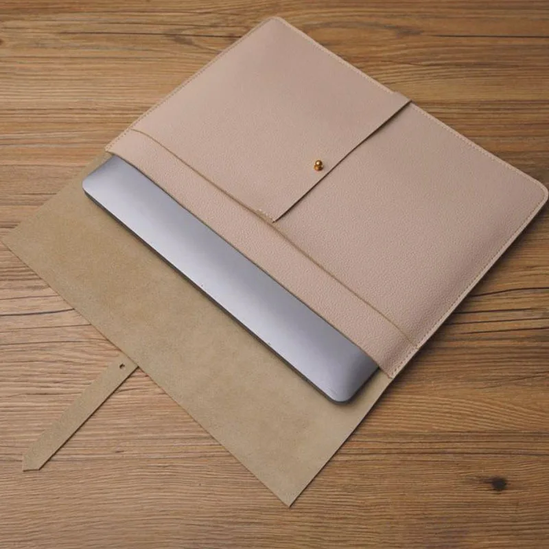 Leather Storage Case Waterproof PU leather digital computer protection bag laptop sleeve