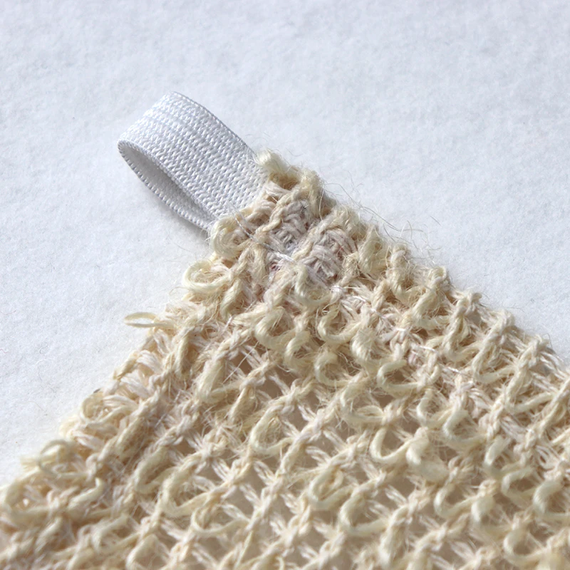 Household Eco Friendly 100% Renewable Body Scrubber Hemp Sisal Washcloth