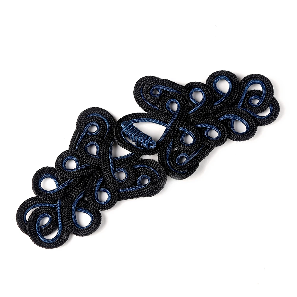 Big Gold big Pipa shape frog button Hot Sale Chinese knot closures buttons garment fabric weave button