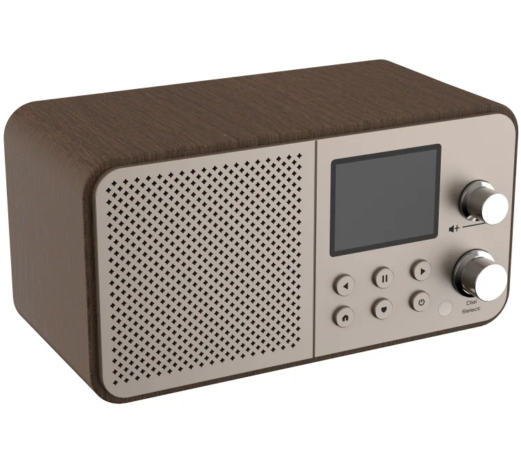 Two knob Wooden case Home radio Wifi Internet radio de secours
