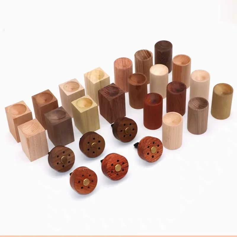 Raw materials recycled organic wood aroma diffuser refreshing air in car fragrance scent air wooden stick shape