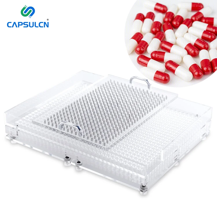 Limit Discounts CN-800CL High Quality Acrylic plexiglass Manual Capsule Filling Machine