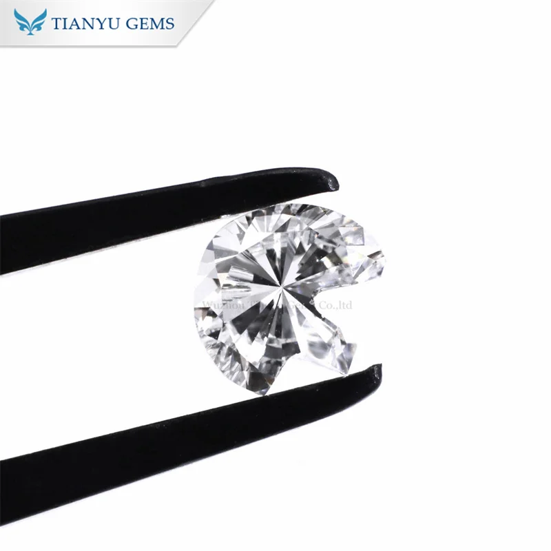 Tianyu gems lab grown diamond letter G special cut loose stone for jewelry private custom design