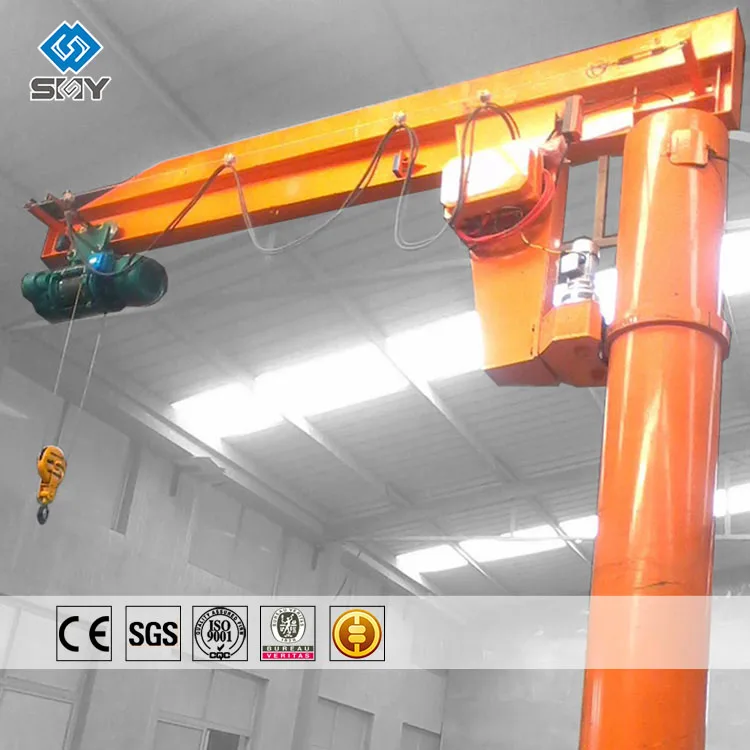 High Quality Warehouse Floor Standing Slewing Jib Crane 10 ton 5 ton 3 ton 1 ton