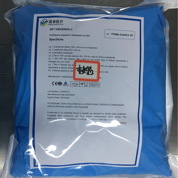 Major Surgery Surgical Kits Drape Universal Pack Disposable Basic Drape Pack for Medical Use