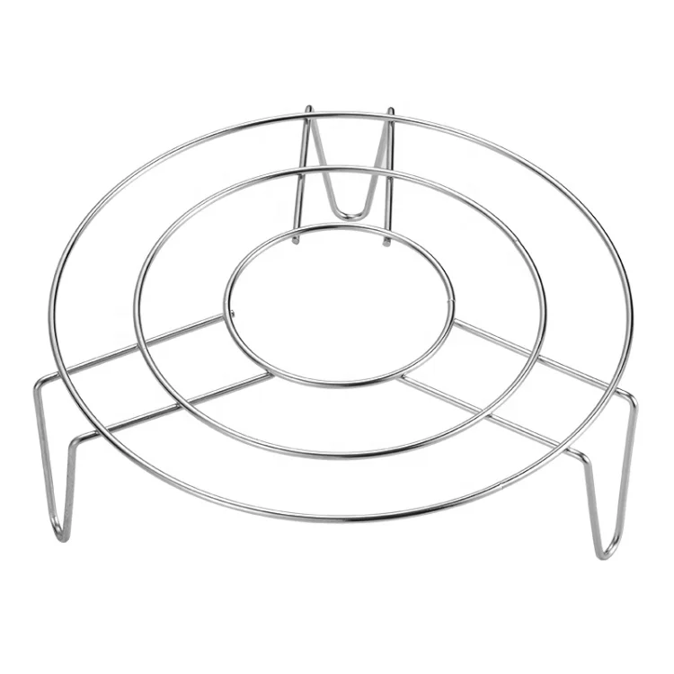 Высококачественная проволочная круглая полка для пароварки, круглые полки для готовки, полка из нержавеющей стали для приготовления на пару, рама для приготовления на пару, бытовой кухонный инструмент, Паровая стойка
