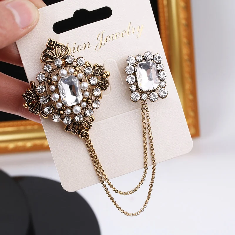 Wholesale Women Ladies Luxury Pearl Brooch Pin Custom Designer Broches Pins Brooches Famous Brands