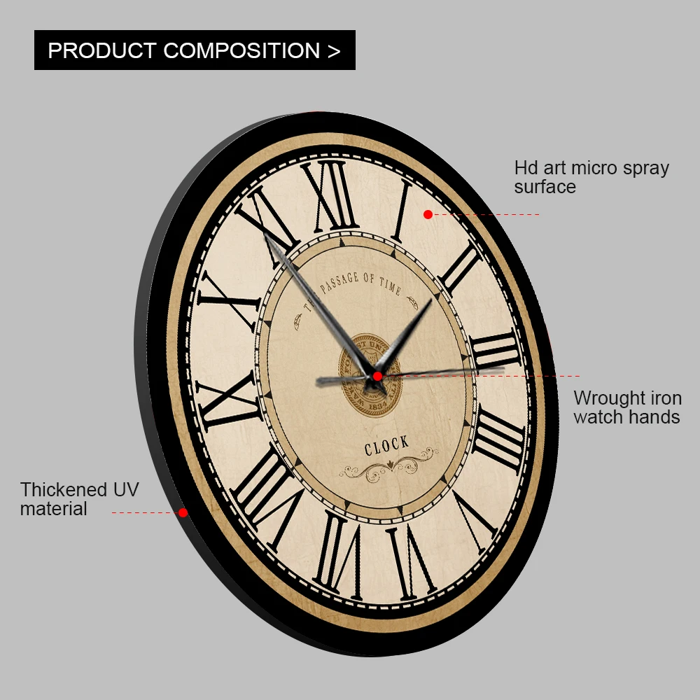 Modern Living Room Clock Wall Decoration Art Creative Quartz Home Luxury