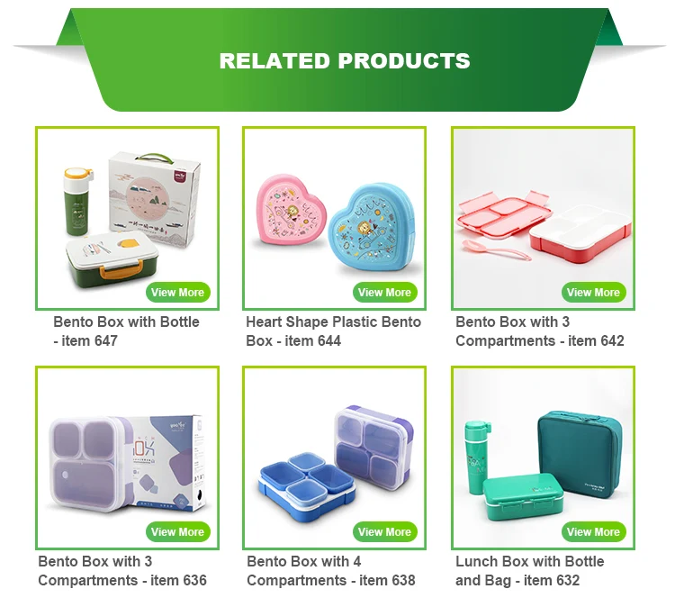 Plastic Material Reusable Lunch Box Container