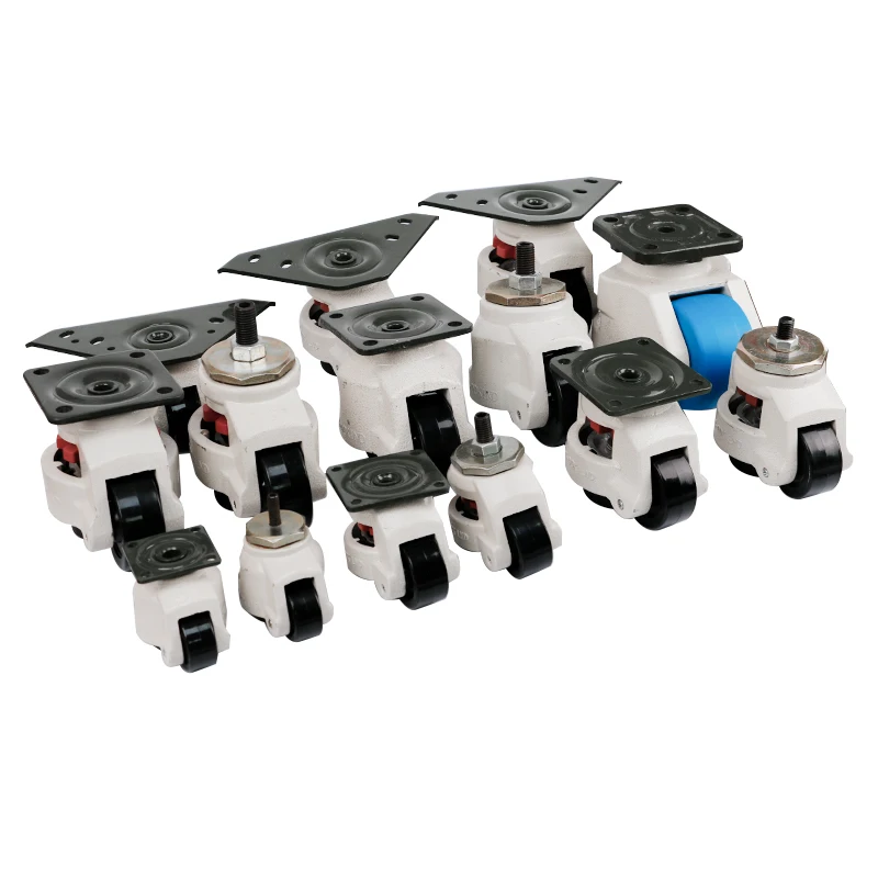 Leveling Caster 112 lbs 3300 Lbs Heavy Foot Master adjustable nylon castor aluminum wheel durable PA foot caster