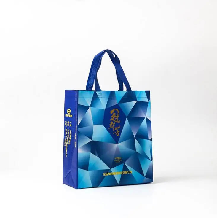 Custom Full Color Printing Grocery shop Bags OPP film Laminated shopper Reusable Ultrasonic pressing polypropylene Shopping bag