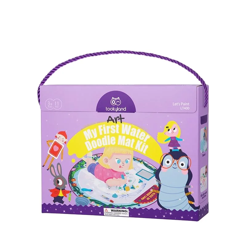 Non-toxic Water Doodle Mat for Kids Fun Washable Board Play Painting and Drawing Toys with Paintbrush