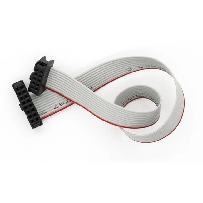 10pin to 16pin IDC Connector Flat Cable Assembly Ribbon Grey Flat Cable