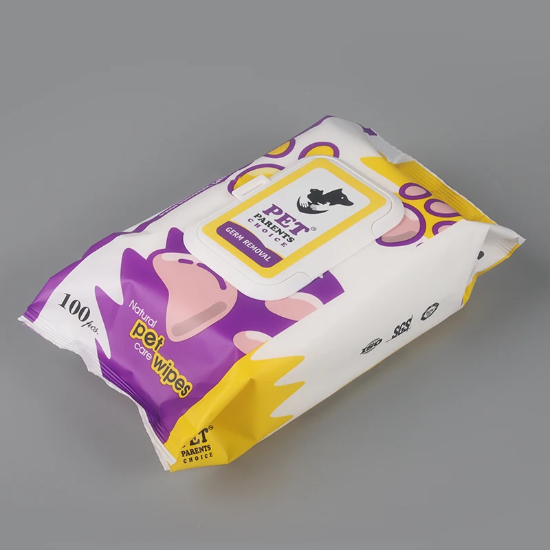 100pcs pet wipes for germ removal Pet Care Sanitary Cleaning Wet Wipes Dog Cat 80pcs 100pcs Wet Wipes