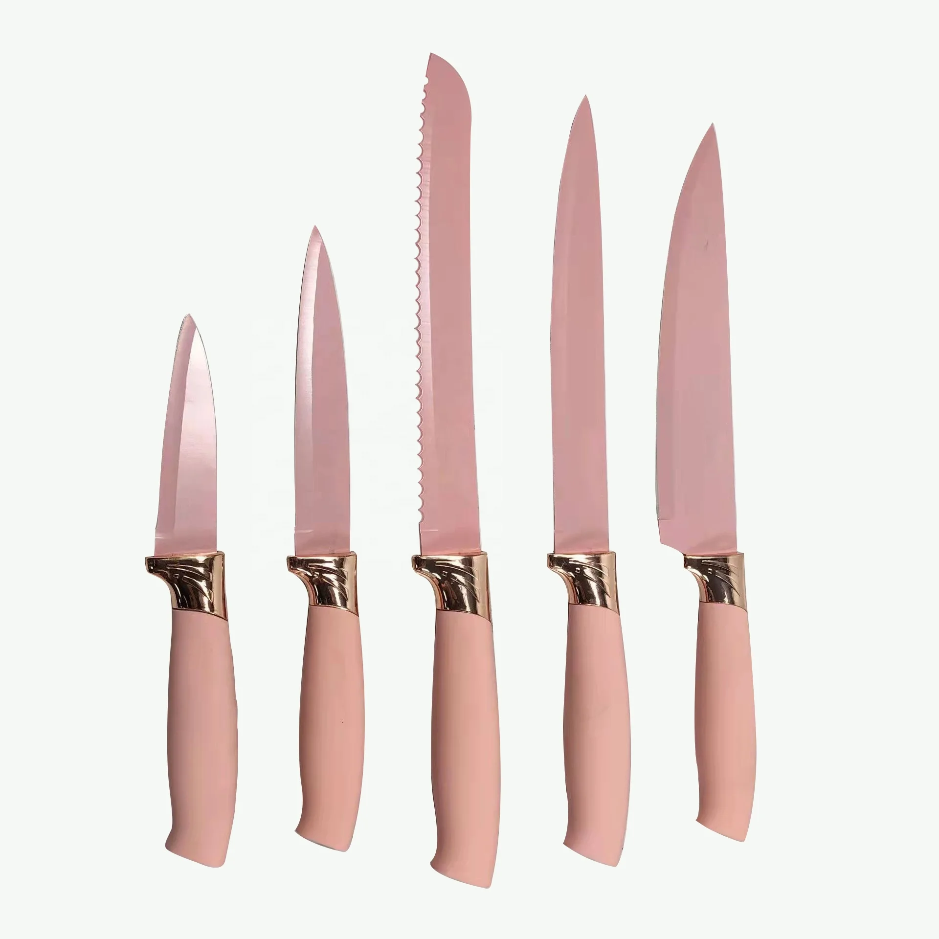 Hot Selling 17Pcs Kitchen Knife Set Silicone Utensils Kitchen Set with Holder