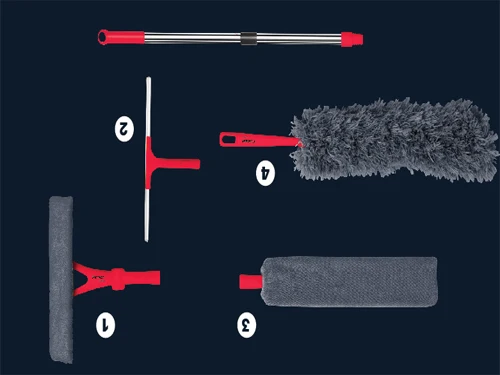 4 в 1 устойчивая одноразовая Швабра для мытья окон
