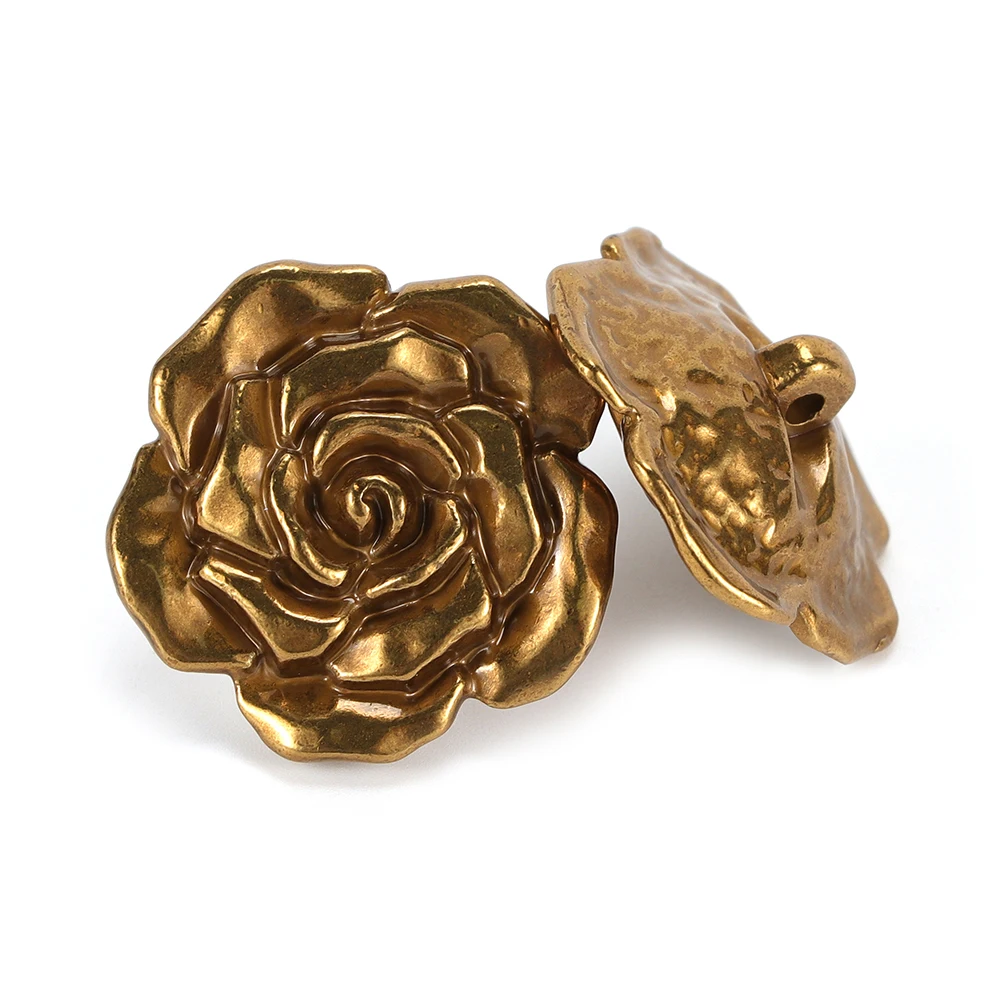 Оптовая продажа декоративных металлических пуговиц для пальто 17 мм 20 с логотипом под заказ