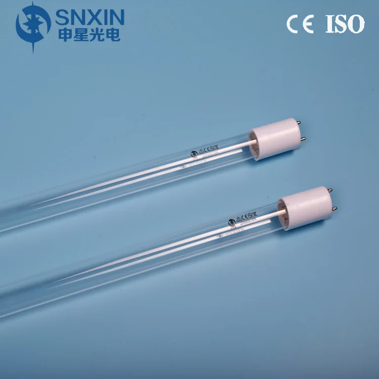 Китай производитель ультрафиолетовые лампы UVC бактерицидные GPH589T6VH-2P озона 20 Вт двусторонний 2 штыря для стерилизации воздуха