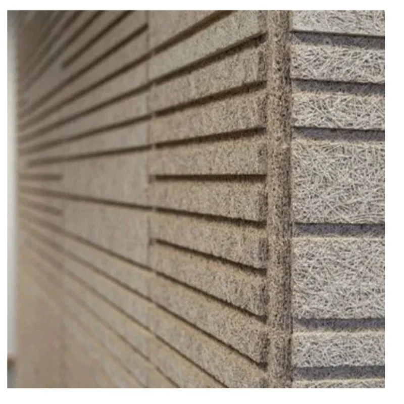 Modern Design Wood Wool Acoustic Panel for Soundproof Interior Wall Ceilings Decoration