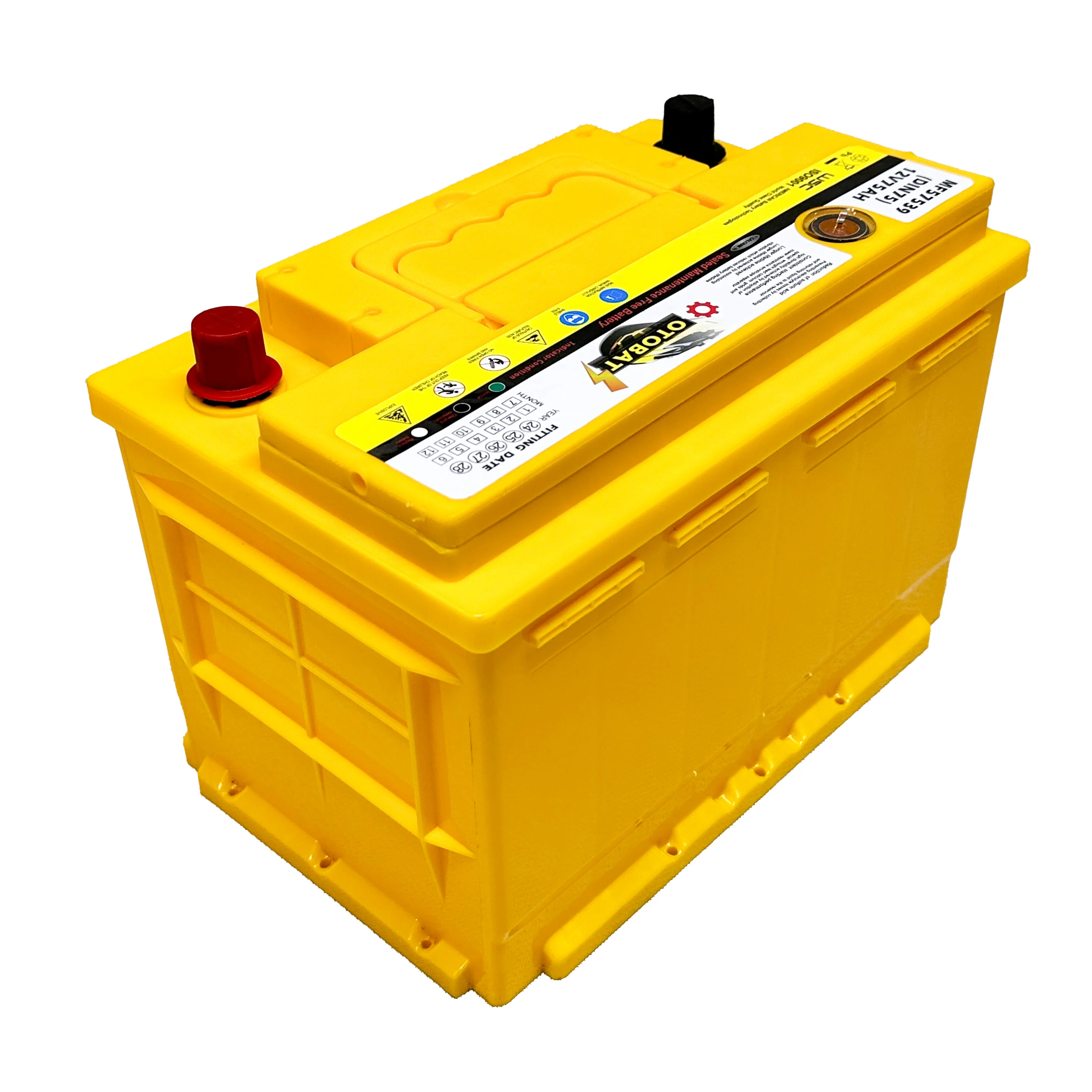 12V 75AH Maintenance-Free Lead Acid Car Battery for UPS for Motorcycles and Golf Carts with 60AH Storage Capacity