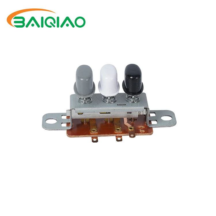 High Durability Home Appliances Electric Fan Spare Parts Keyboard 3 Position Push Button Switch