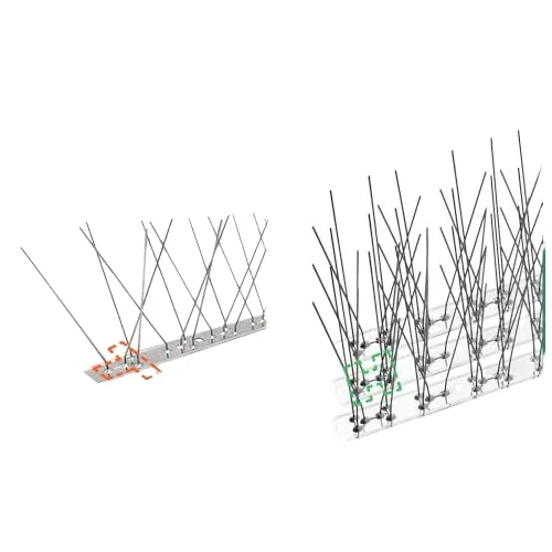 9 Pack Durable Stainless Steel Bird Spikes 25cm Small Bird Repellent Arrow Pigeon Fence Kit Pest Control deterrent