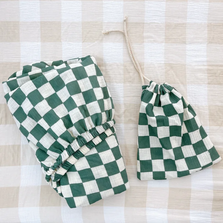 Satin Baby Crib Sheets Baby Crib Sheets and Storage Bag Muslin Crib Swaddle Sheets for Baby