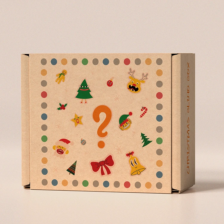 Customized Cardboard Shipping Paperboard Eco-Friendly Brown Mailer Box Christmas Gift Box