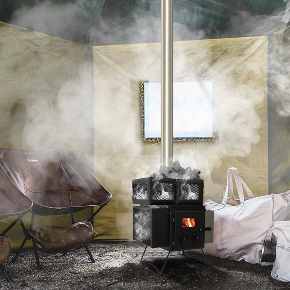 Hot Product tent stove with built-in steam generator outdoor sauna stove