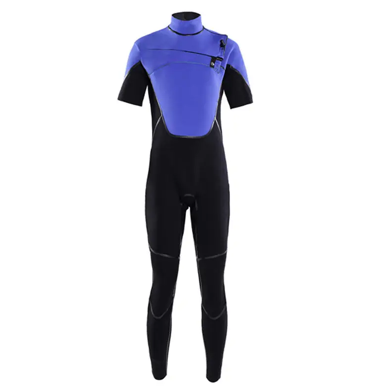 По индивидуальному заказу 4mmcr + нейлон ворсованная ткань мужская Неопреновая короткий рукав гидрокостюм цельный