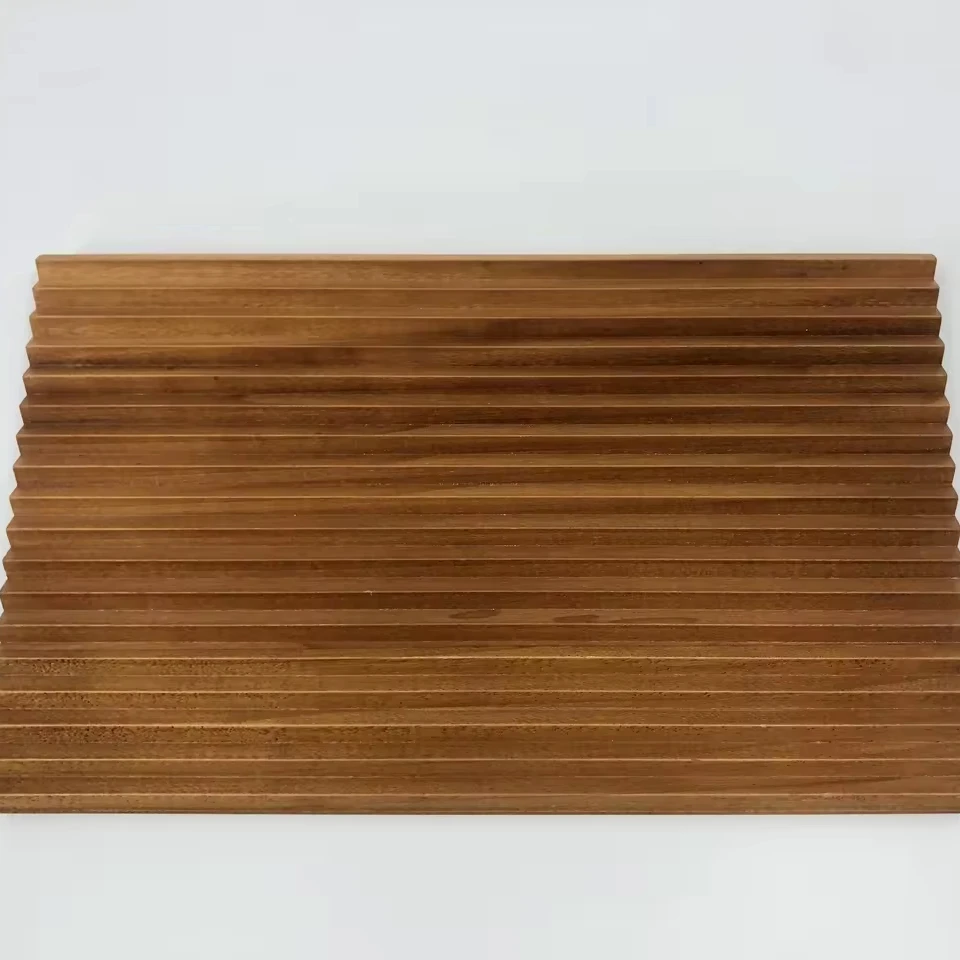 Made Classic Design 3D Interior Celling Carbonized Poplar Timber Siding Wood Wall Panel Carbonized Poplar Panels