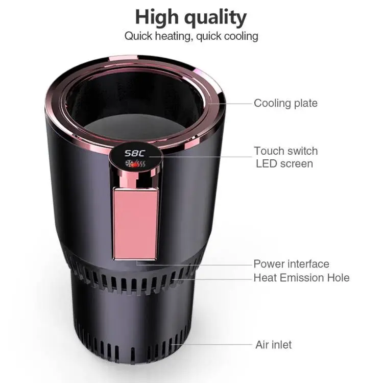 2022 Hot sale Portable Warmer and Cooler Smart Car Cup 12V Electric mini fridge cup for car and home use
