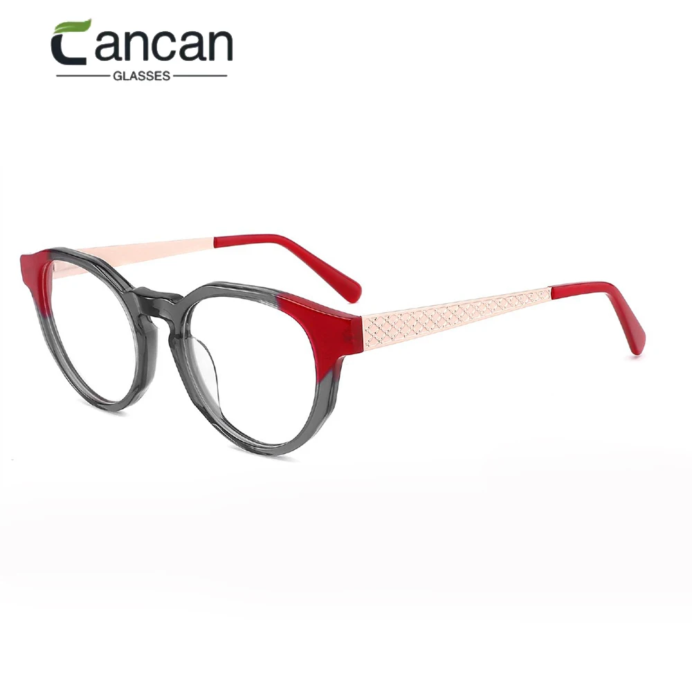 YD1056 Double Color High Quality Acetate Mix Metal No Lead Optical Spectacle Frames