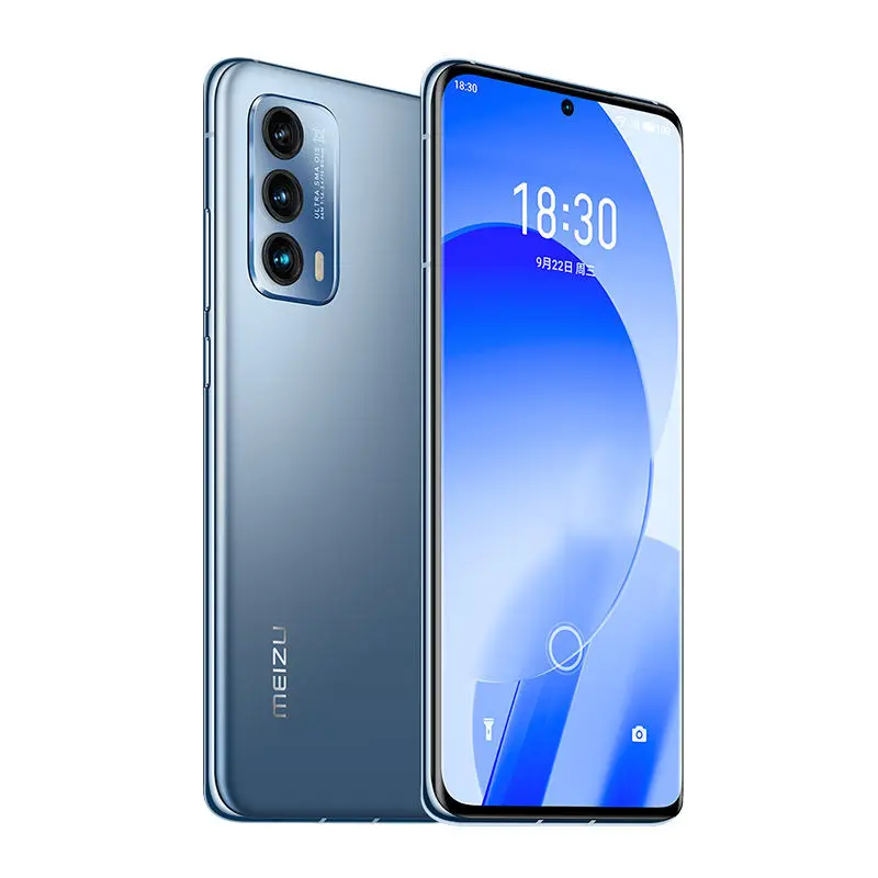 Best selling original unlocking mobile phone Meizu 18 blue mobile phone fingerprint unlocking