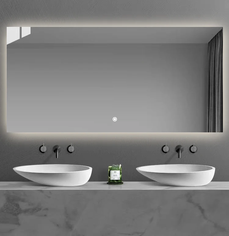 espejo inteligente backlit mirror illuminated rectangle mirror Touch Screen Bathroom Mirror With Heating Defog