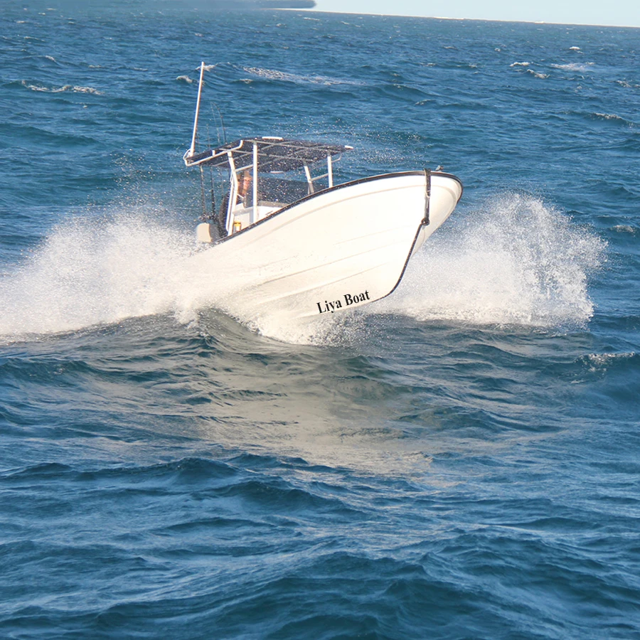 Liya 7.6m fishing vessels fiberglass boat yacht panga console boat fiberglass boat molds for sale