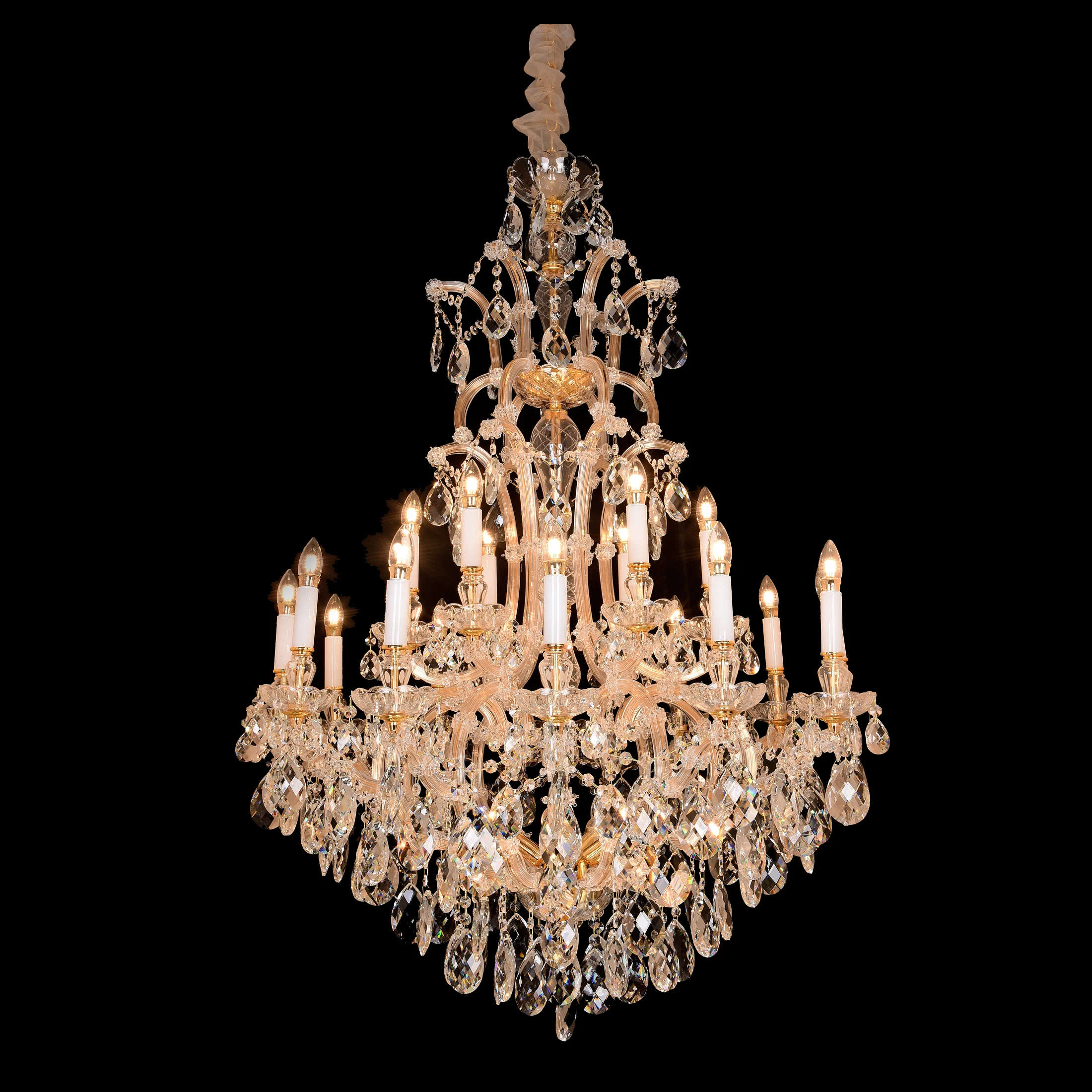 
Chandeliers for Villas Explosions of High-grade Crystal European Pandent Lights Lighting and Circuitry Design Energy Saving 120 