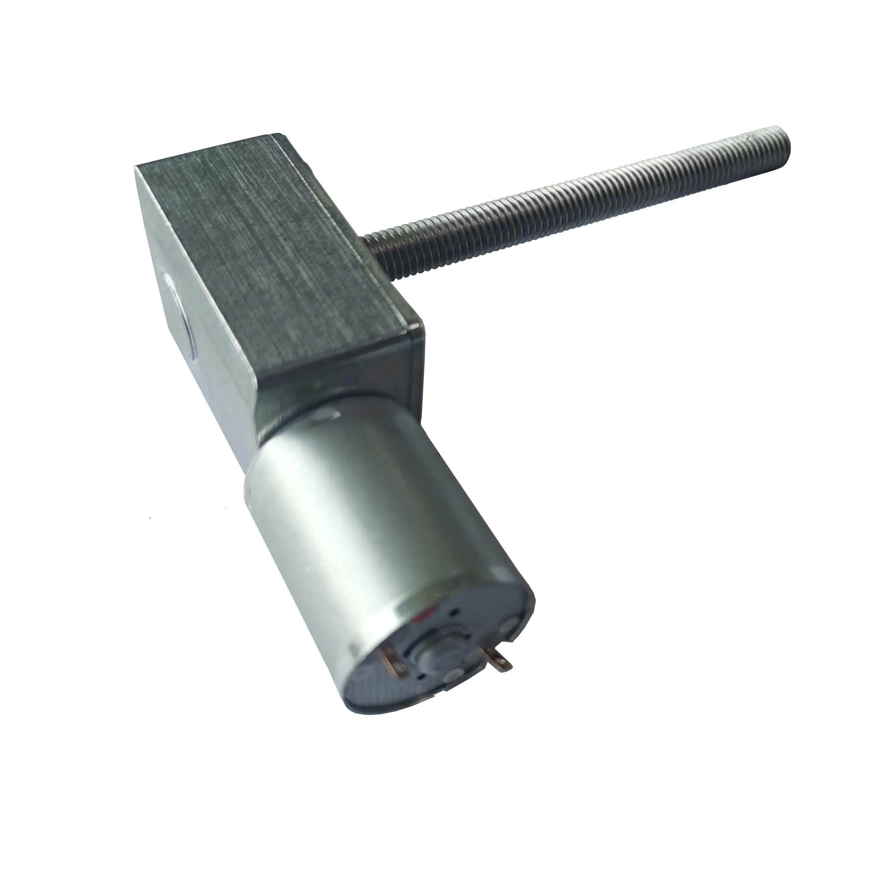 12V 6Rpm DC Worm Reduction Geared Micro Motor Ultra Low Speed Electric Motor for DIY 370 with lead screw shaft