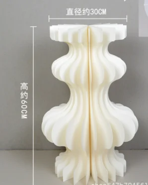 Foldable Cardboard Centerpiece Display Cylinder Flowers Stand Columns Display with Acrylic Lid Wedding Party