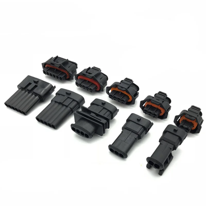 1 set 2 3 4 5 6 Pin way 3.5mm Boschs Automotive nozzle plug intake pressure sensor connector accelerator pedal socket 1928403874
