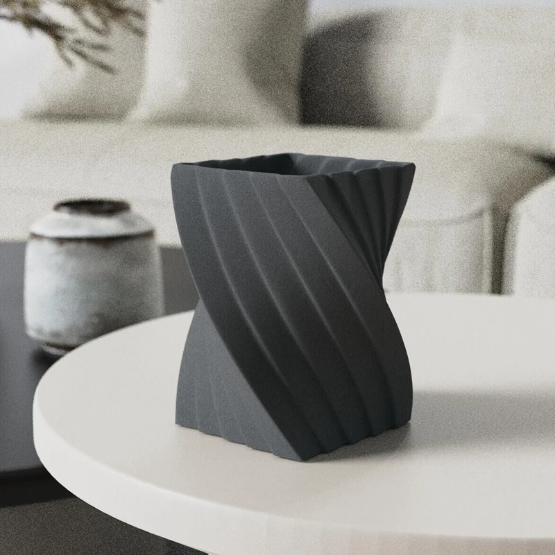 C&H Custom Logo  Engraved Concrete Pot Luxury Home Decor Unique Design Cement Jar Scented Candles