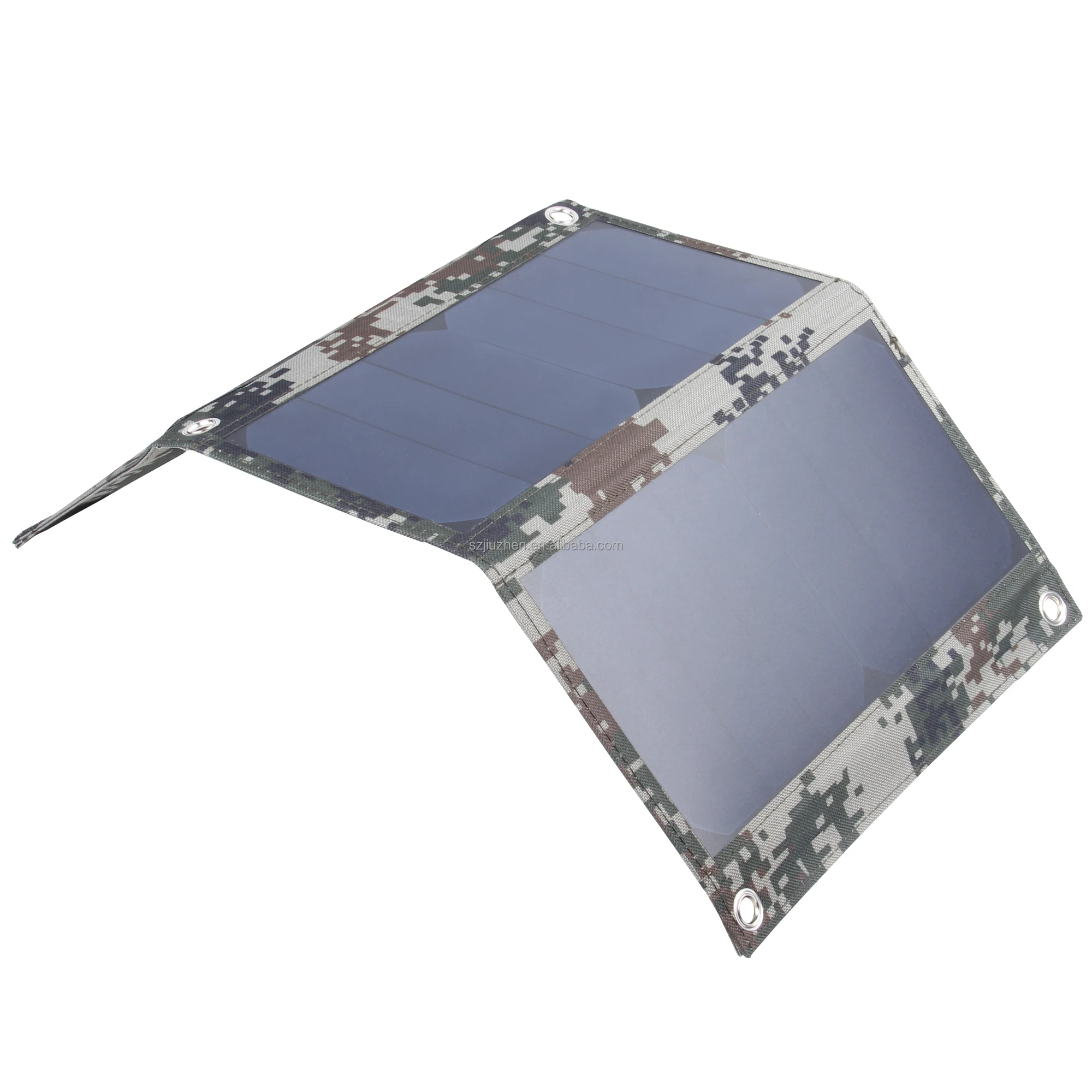 EZRONULLA 2 USB-A 14W IPX4 Waterproof, Compatible with Phone Tablet Powerbank Portable SunPower Solar Panel Charger for Camping