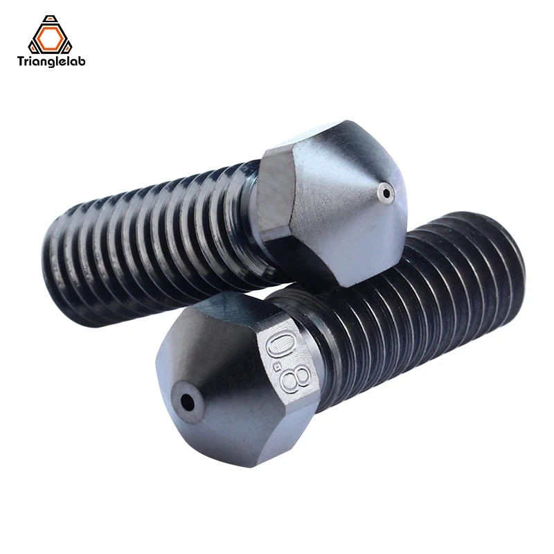Trianglelab T-Volcano DLC Hardened steel Nozzle M6 Thread For 3D Printers For Rapido Hotend for Carbon fiber nylon filament