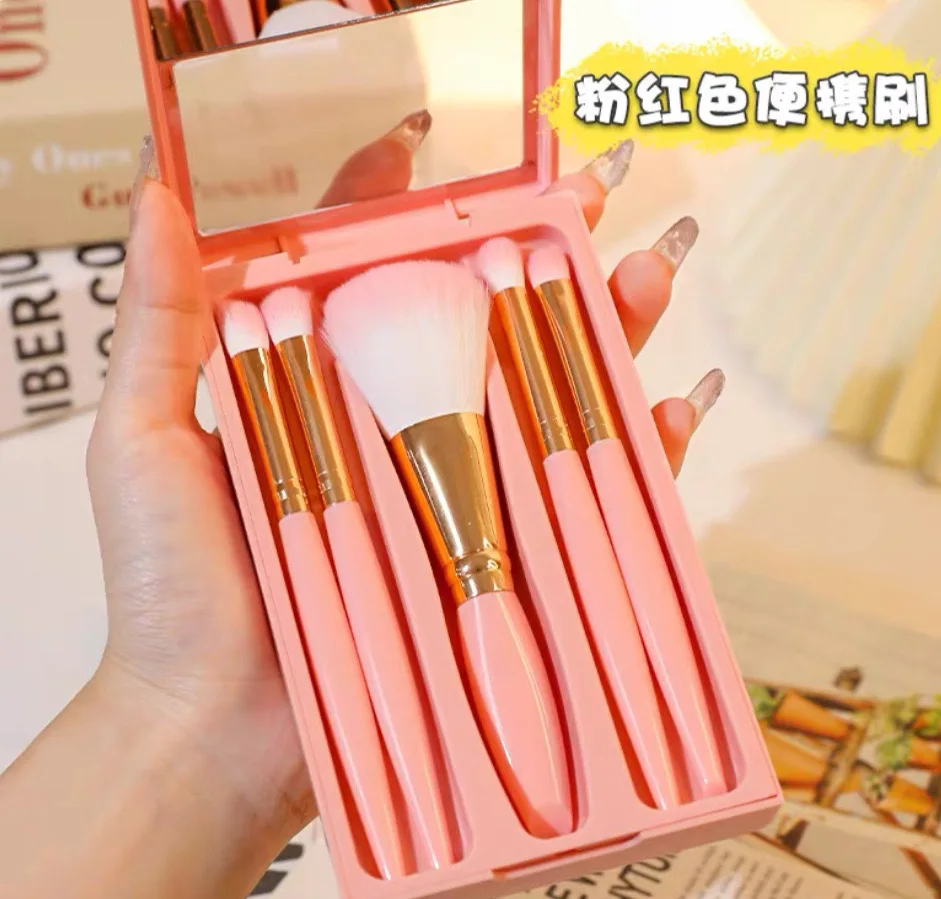 Fashionable Personalized 5pcs  Make Up Brush Private Label Bushes Cosmetic Makeup Brush Set